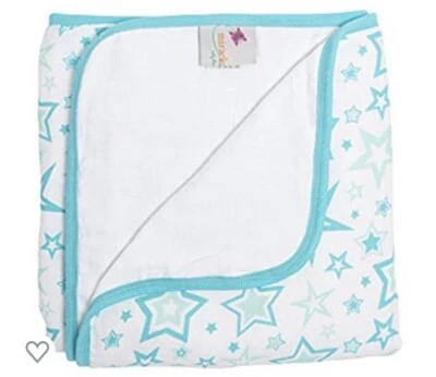 Miracle Ware 薄纱宁静毯 Aqua Stars 47 英寸 X 47 英寸全新 — 第 1/4 张图片