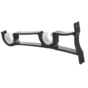 Curtain Rod Double Bracket Holders Heavy Duty Pole Brackets Support - Picture 1 of 12