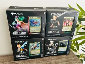 SEALED - Magic The Gathering MTG - Final Fantasy Commander Deck Bundle of 4 Set - Picture 1 of 6