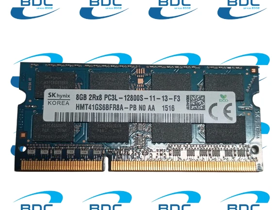 Ram Notebook laptop 1x 8GB SODIMM DDR3L 1600 mhz PC3L-12800 HMT41GS6BFR8A HYNIX - Immagine 1 di 1