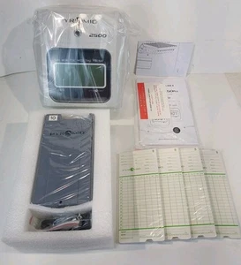 PAYROLL TIME CLOCK Pyramid Time Systems 2500 Auto Aligning & Top Loading Bundle - Picture 1 of 8