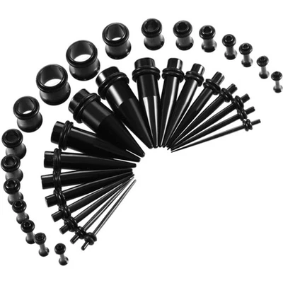 Huacan Ohrdehner Set Edelstahl Tunnel Ohrstecker Dehnstbe Ohrschmuck - Bild 1 von 4