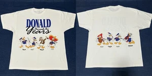 NUEVA Camisa Años 90 Walt Disney Pato Donald a Través de los Años Talla S-5XL Reimpresión - Imagen 1 de 3
