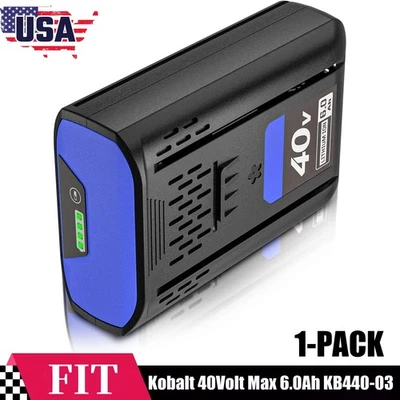 FINEBATTERY 40V 6.0 Ah For Kobalt 40V MAX Extended Run Li-Ion Battery KB440-03 KB540-06 New