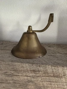 Perko Ship Bell Brass Maritime Fog Bell Vintage Heavy Large Brass Bell Wall Hung - Picture 1 of 6