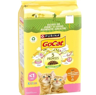 Go Cat Kitten Dry Cat Food Chicken Milk & Veg - 2kg