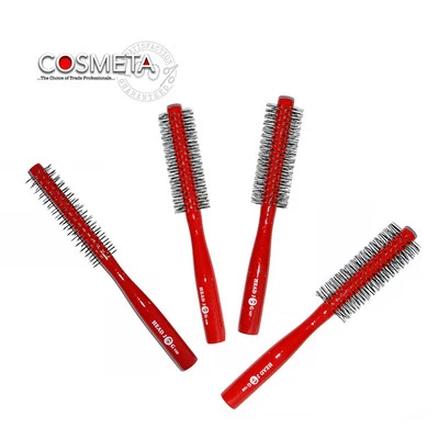 Head Jog Wooden Hair Radial Brushes Red