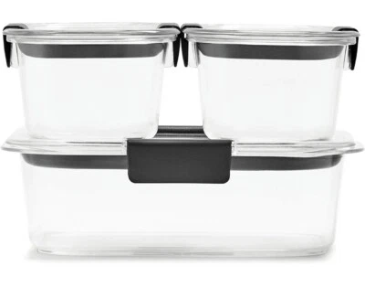 Rubbermaid Brilliance Leak-Proof Stackable Food Storage Container Set 6 Piece - Image 1 of 4