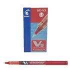 Pilot V5 Liquid Ink Rollerball 0.5 mm Tip (Box of 12) - Red Red 12 Count (Pack o