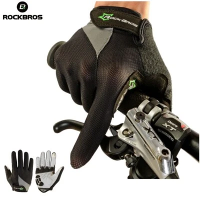 ROCKBROS Cycling Gloves-Full Finger Bike Gloves withTouchscreen Padded Anti-Slip - Image 1 of 4