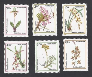 INDIA 1991 SET/6 STAMPS ORCHIDS , FLOWERS .MNH - Picture 1 of 1