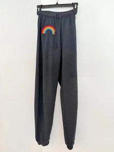 Pantalones deportivos informales Aviator Nation negros arco iris ropa deportiva XS - Imagen 1 de 6