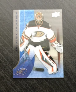 2015-16 Upper Deck UD Ice #31 Frederik Andersen Anaheim Ducks Hurricanes - Picture 1 of 2