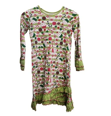 Camisón manga larga SARA'S PRINTS niñas vacaciones pijamas remolino y giro talla 12 Foto 1 de 4