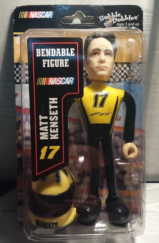 Nascar Matt Kenseth #17 DeWalt Bendable Figurine w/Helmet ~ Bobble Dobbles ~New Cover
