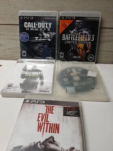 🔥Lot Of 5 Ps3 Games, Smackdown Vs Raw Battlefield 3 Limited Edition, Etc * - Picture 1 of 12