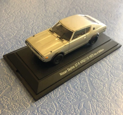 Nissan Skyline GT-R 1973 KPGC110 Ebbro 1/43 plateado diecast modelo de coche Foto 1 de 4