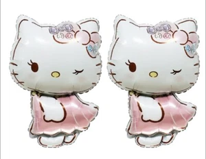 (2 piezas) Globos de aluminio Hello Kitty suministros de decoración temática de fiesta. - Imagen 1 de 3