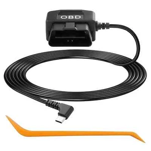 Cable de alimentación OBD para cámara de tablero OBD2 a tipo C adaptador cable cargador - Imagen 1 de 4