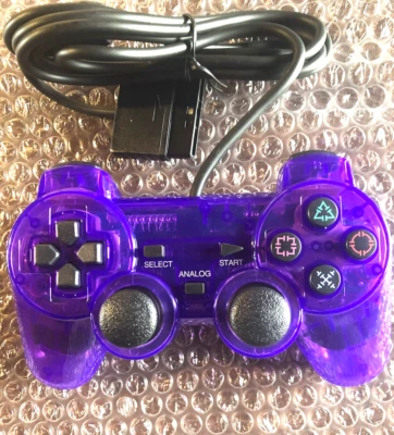 Лот из 10 прозрачных фиолетовых контроллеров для PlayStation 2 Ps2 - Изображение 1 из 4