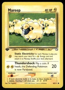Pokemon Tcg Neo Genesis WOTC NM Regular Mareep [1st Edition] #65 - Picture 1 of 2