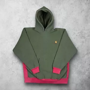 Vintage 80's Carhartt Reverse Weave Rugged Outdoor Wear Two Tone Hoodie Gr. XL - Bild 1 von 13