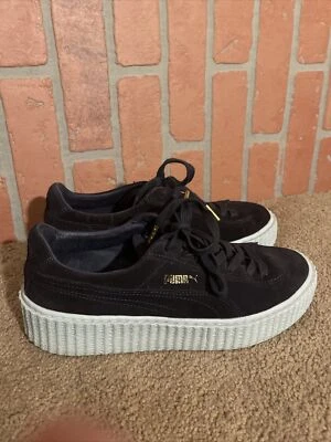 Tênis Fenty Puma Creeper preto feminino 9 Rhianna azul legal - Imagem 1 de 4