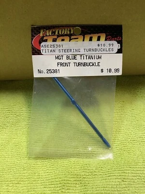 Team Associated 25381 MGT Blue Titanium Front Turnbuckle - Image 1 of 2