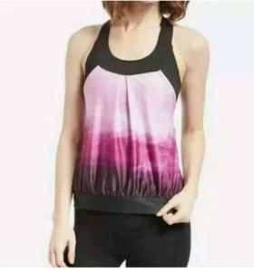 Moxie Cycling Women T Racer Back Layered Athletic Biking Tank Ombre Size S $69 - Picture 1 of 5