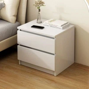 Modern Bedside Table Drawers Cabinet Bedroom Furniture Storage Nightstand Shelf - Picture 1 of 58