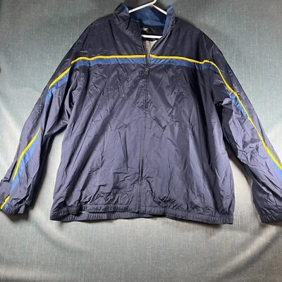 Chaqueta cortavientos Ashford Sport para hombre azul a rayas manga larga cremallera completa talla 2XL Foto 1 de 4
