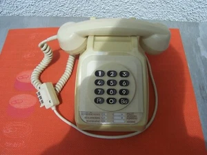RARE TELEPHONE IVOIRE S63 TOUCHE NOIRES - Zdjęcie 1 z 6