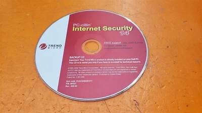 ⭐️⭐️⭐️⭐️⭐Trend Micro PC-cillin Internet Security 14 Backup Software Disc Only  - Image 1 of 2