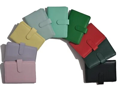 A6 Budget Binder Cover, PU Leather 6 Ring Binder Notebook Folder Personal UK