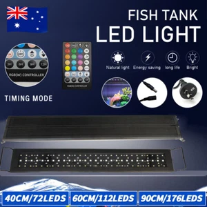 40/60/90cm Aquarium Light RGB LED Marine Fish Tank Timer 28key Remote 5 Modes AU - Picture 1 of 19