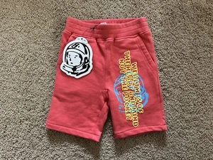 Boy’s 7/8 - BILLIONAIRE BOYS CLUB BBC Wealth Mindset Puff Print Shorts Pink New - Picture 1 of 6
