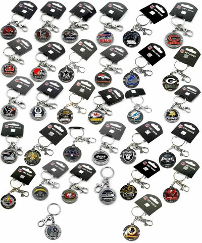 impact keychain key ring clip NFL PICK YOUR TEAM Cover
