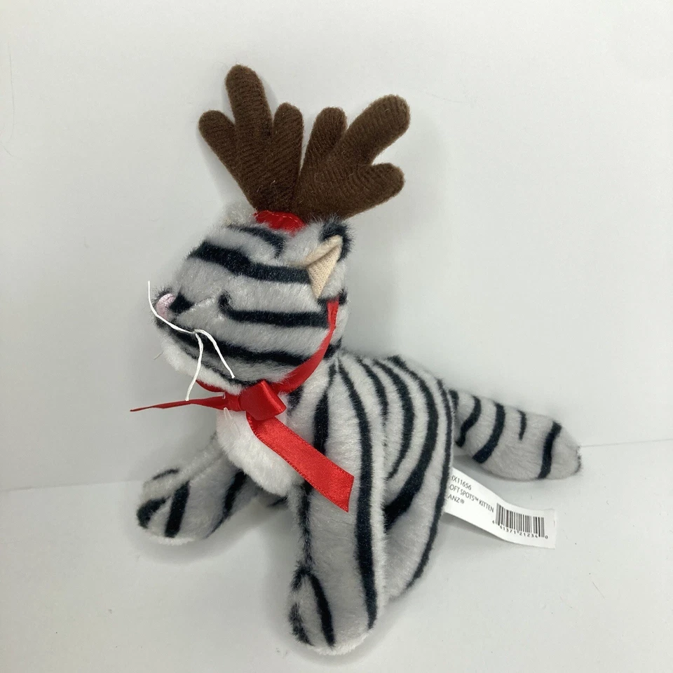 Retired Webkinz Soft Spots Kitten HX11656 Gray 5" Plush Stuffed Animal Toy RARE - Image 1 of 4