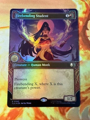 MTG TLA 342 Firebending Student NM EN Showcase FOIL - Image 1 of 2