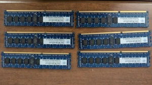 Nanya 24 GB (6x4) PC3-10600 DDR3-1333MHz ECC CL9 2Rx8 NT4GC72B8PB0NL-CG Server - Picture 1 of 3