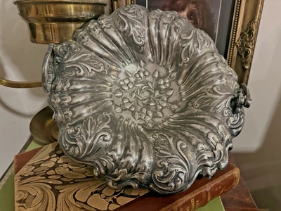 Centro de mesa Victoriano Aurora Cuádruple Placa con patas Cuenco No. Estados Unidos 1914 Foto 1 de 4