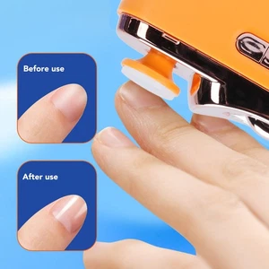2 In 1 Electric Nail Clipper USB Nail Grinder Automatic Finger Nail Cutter - Picture 1 of 24