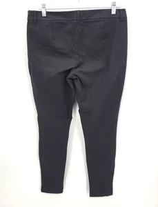 Pantalones para mujer Theory talla 10 negros cónicos mezcla de algodón pantalones bolsillos carrera - Imagen 1 de 11
