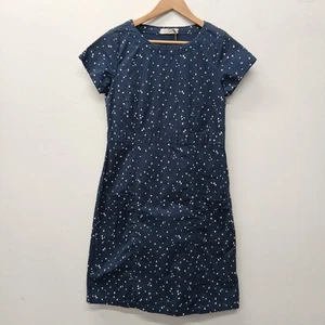 Lily & Me Dress UK 10 Navy Blue Ditsy Heart Patterned Cotton New NWT RMF16-RP - Picture 1 of 8