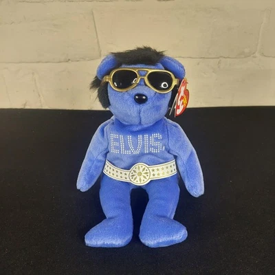 Elvis Ty Beanie Bear. 2009 Beanie Hawaii Collectable Soft Toy Plush with tags - Image 1 of 4