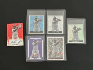 DAVID ORTIZ 2025 LEAF NSCC 15TH ANNIVERSARY SPARKLE AUTO 1/1 * MINI SPARKLE 2/5 - Picture 1 of 2
