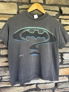 Batman Forever 1995 vintage Dc comics black cotton tee youth L - Picture 1 of 7