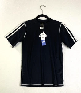 NWT Adidas Boys Large 14/16 Core Active Black Logo Short Sleeve Tee Shirt - Picture 1 of 8