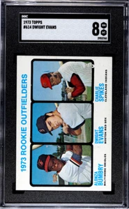 1973 Topps Dwight Evans #614 SGC 8 - Picture 1 of 2