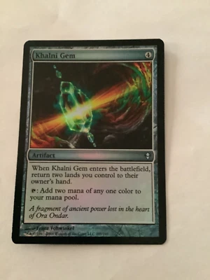 MTG Khani Gem Zendikar NM Foil  Magic the Gathering - Image 1 of 2